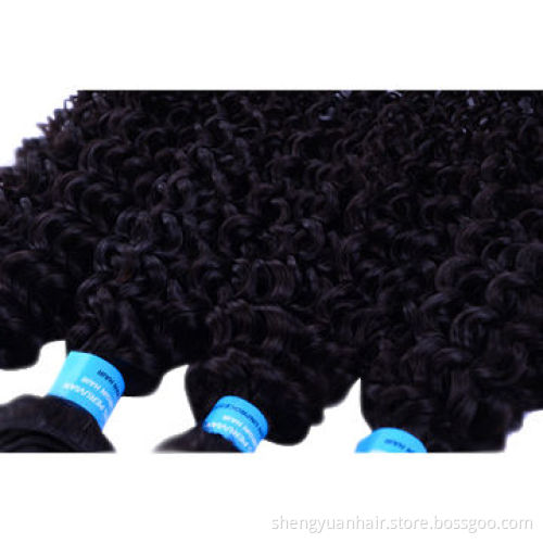 Top quality kinky curly 5 A grade unprocessed virgin Indian hair weaves